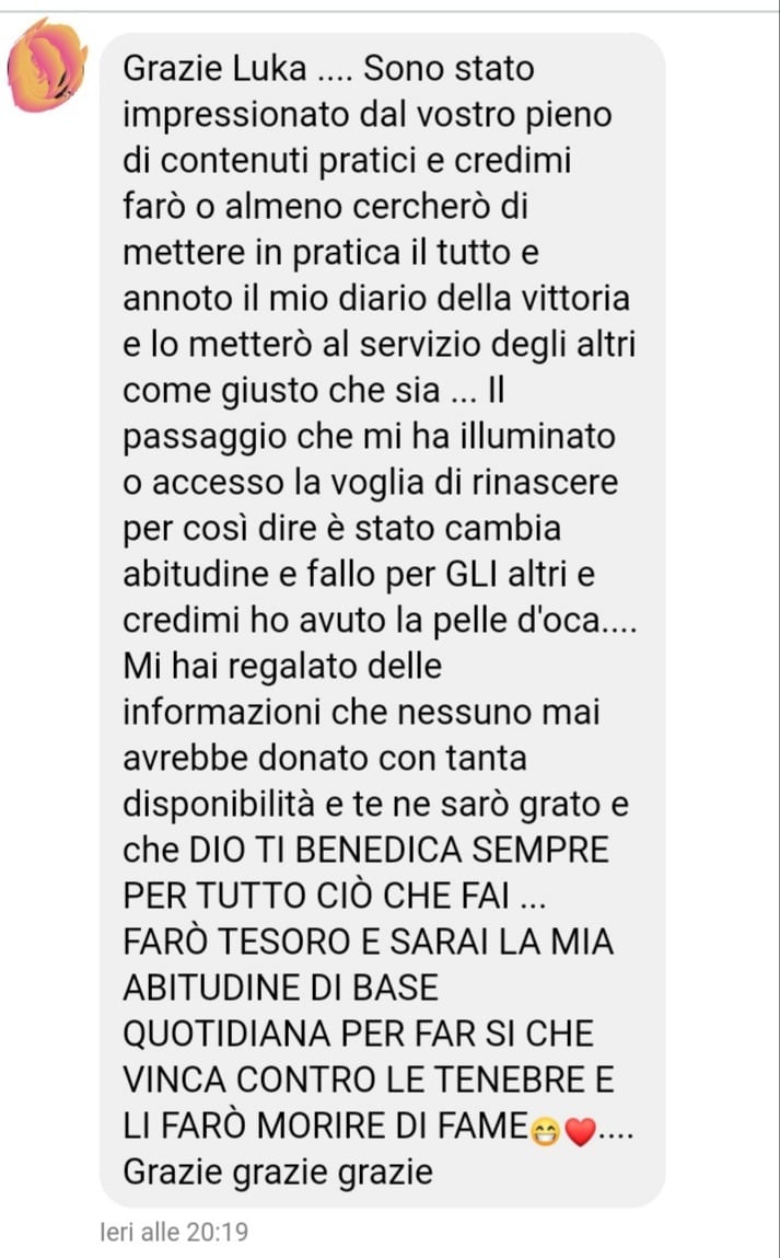 Testimonianza Sara Milesi